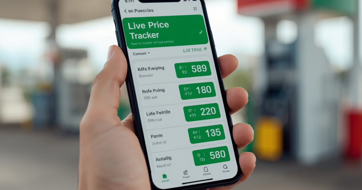 Track Fuel Prices Real-Time FuelFinderLive